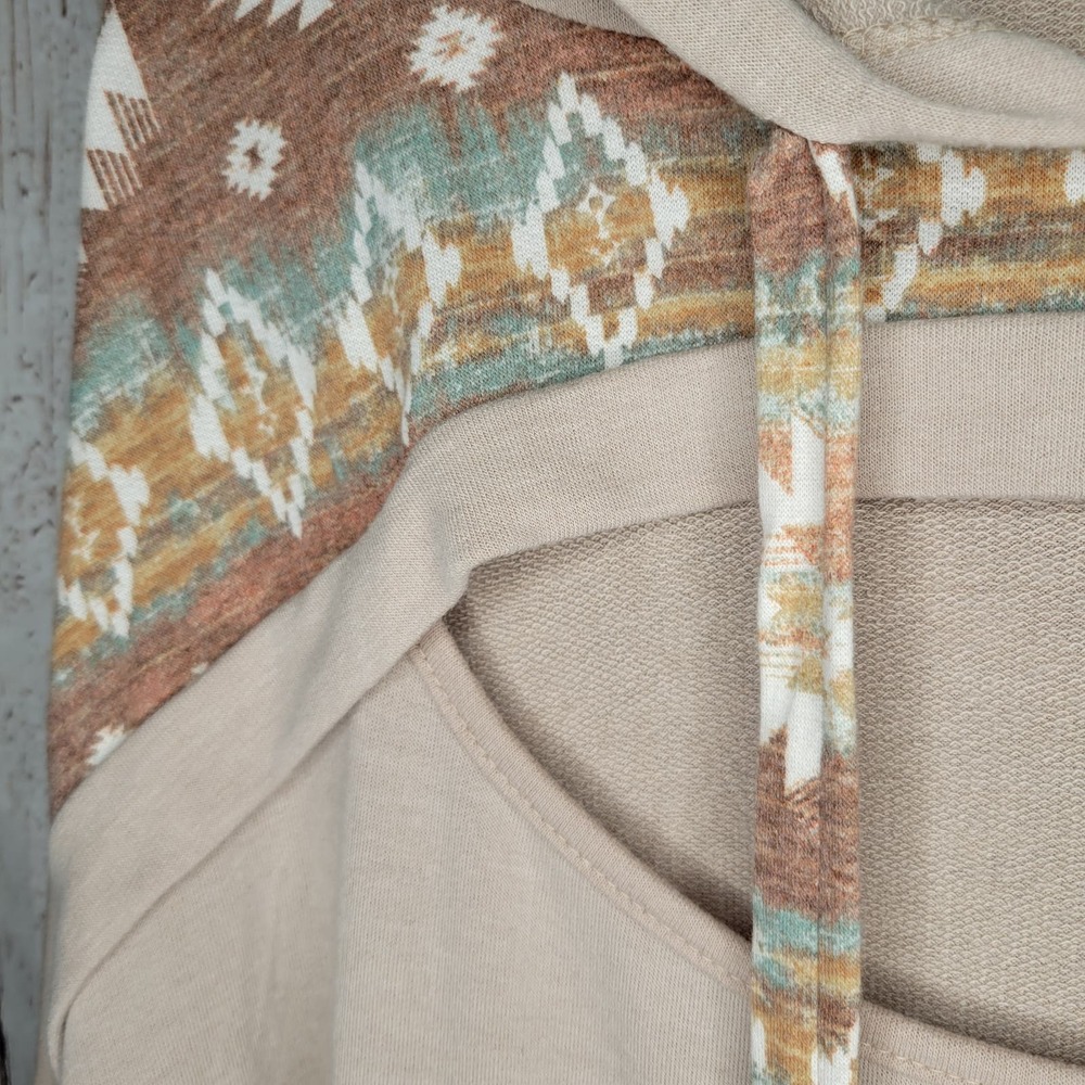 Haptics Hooded Pullover Aztec Pattern 2x - image 4